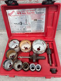 Milwaukee 4/6 hole saw kit