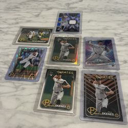 Paul Skenes Rookie Baseball Card Lot With Rookie Cup Refractor 