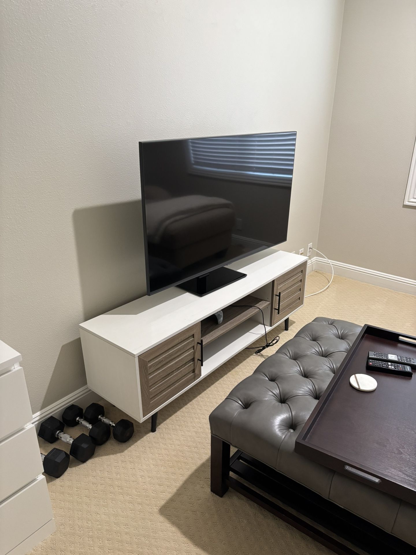 55” Samsung TV And Console