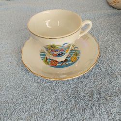Vintage Puerto Rico Cup & Saucer