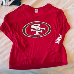 Victoria's Secret PINK SF 49ers Long Sleeve Shirt