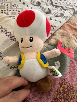 Super Mario toad plush. $5