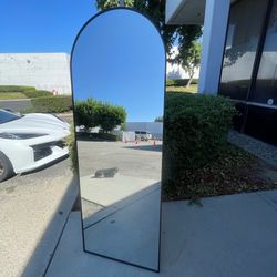 70 x 26 Full Length Arch Mirror with Stand