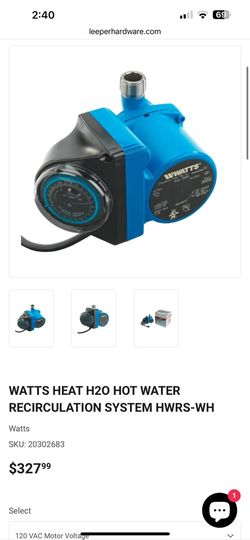 Hot Water Recirculation System, heat H2O, 24 Hr Programmable Timer