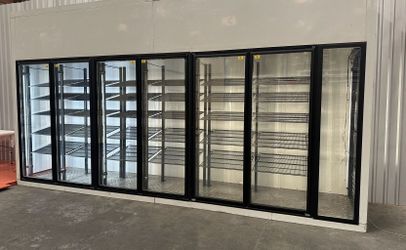 NSF Walk-In Freezer Merchandiser 5 Door with frame