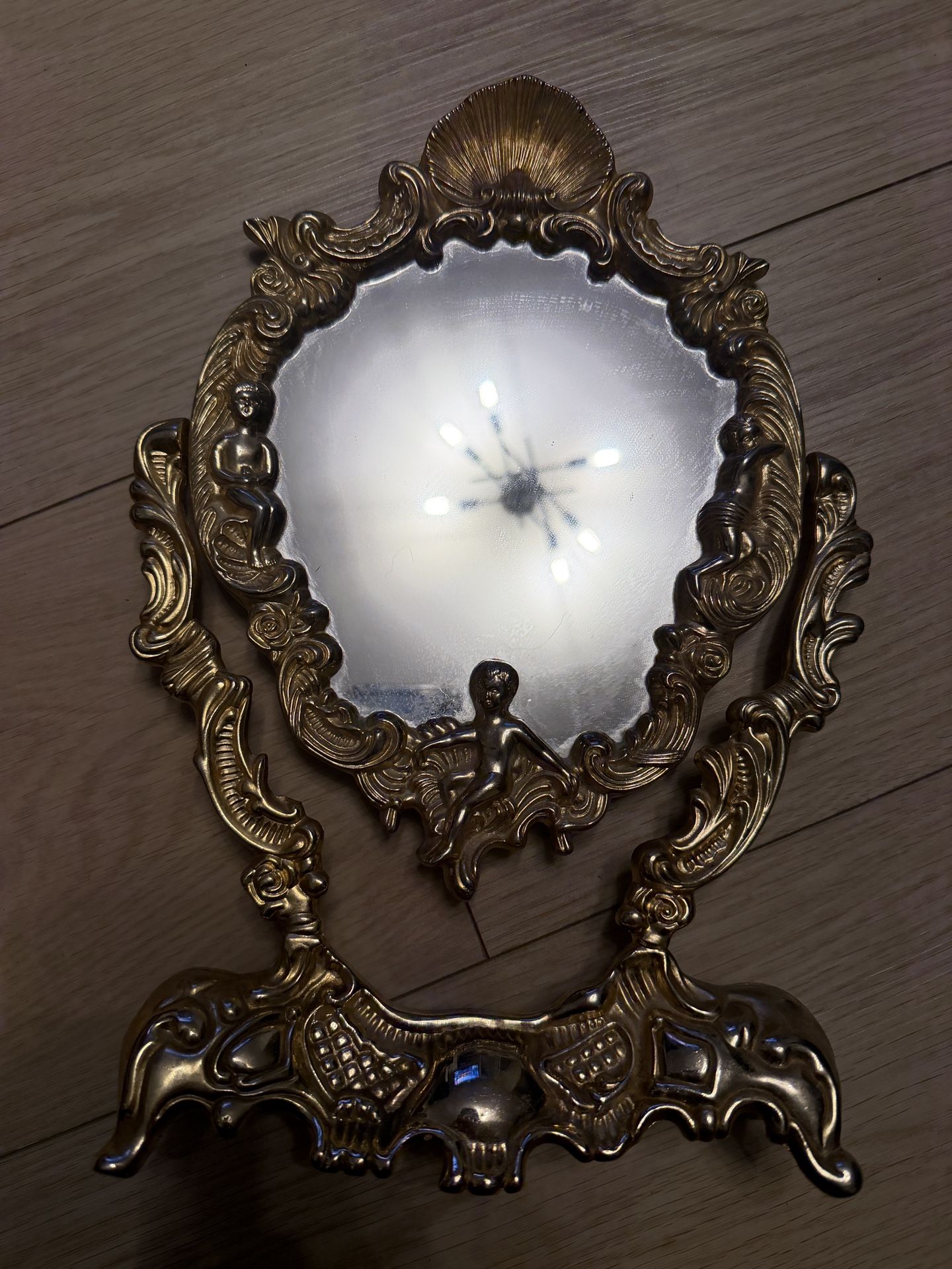 Antique Italian Baroque Rococo Vanity Mirror 
