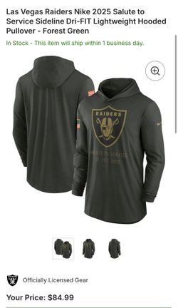 2025 Salute To Service Raiders Hooded
