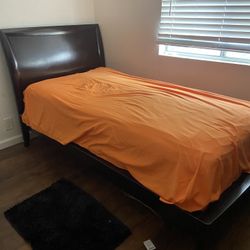 Free Twin Bed Frame , Mattress And Sheets