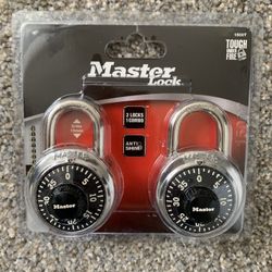 Master Lock - Combination Dial Padlock, 2-Pack