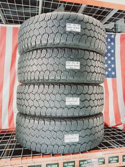 🎁 4 USED TIRES LT275/70R18 GOODYEAR WRANGLER KEVLAR 275 70 18
