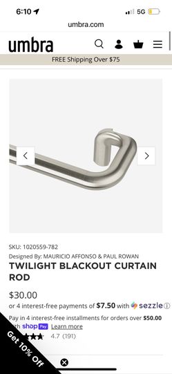 Umbra Curtain rods