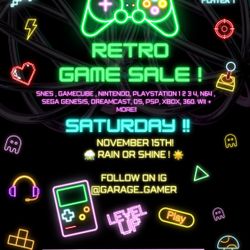 Follow On IG @garage_gamer ( Video Game Sale ~ Saturday ) 
