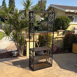 Metal Midcentury Etagere Bookshelf 