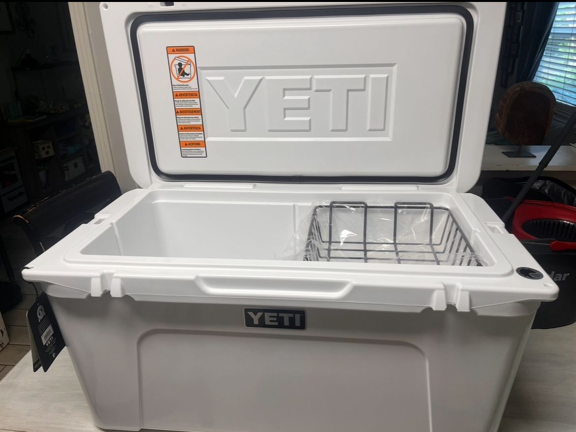 OBO Yeti Tundra 75 Hard Cooler White