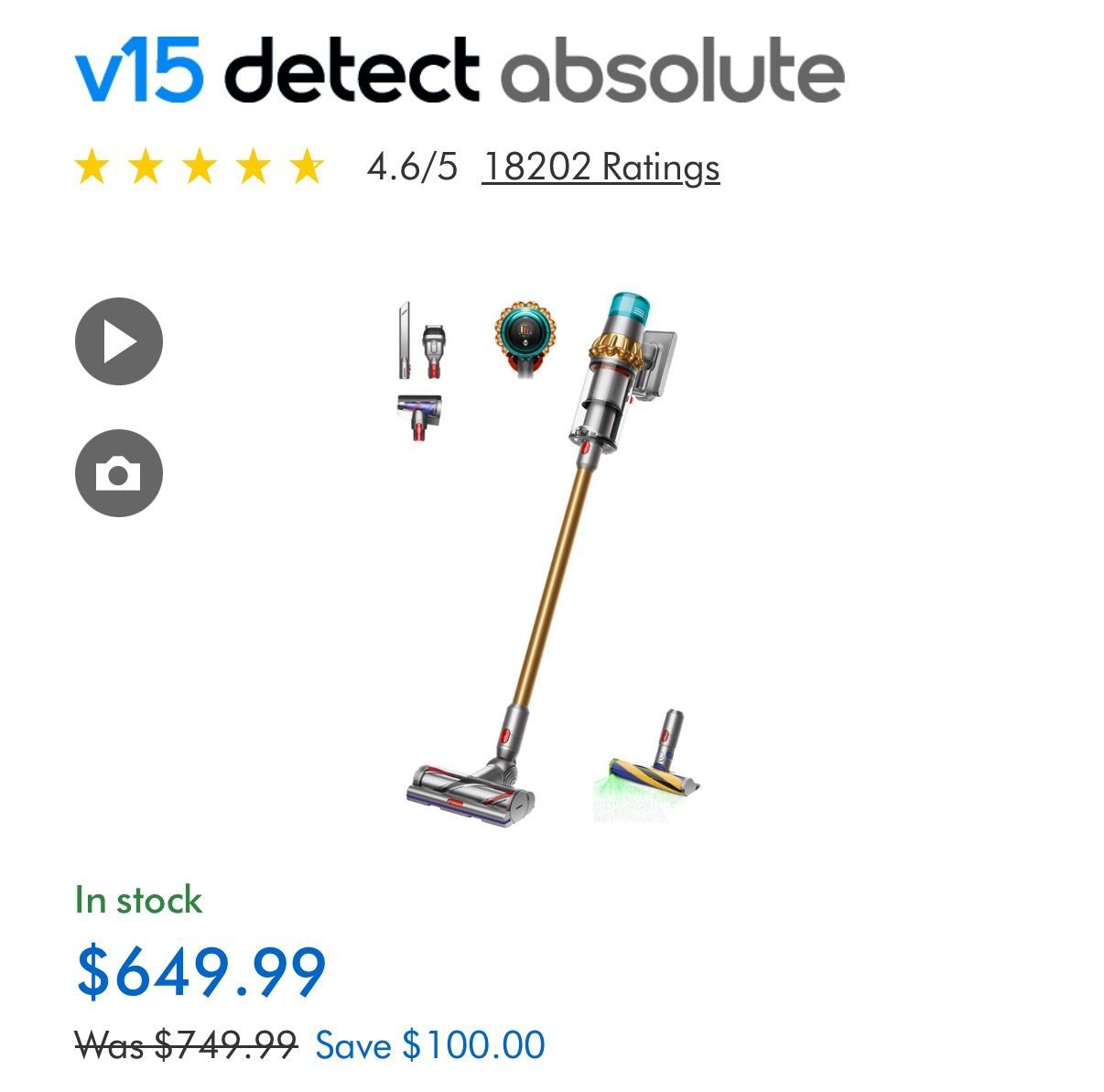 Dyson V15 Detect - Brand New