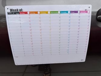 Weekly planner white boards