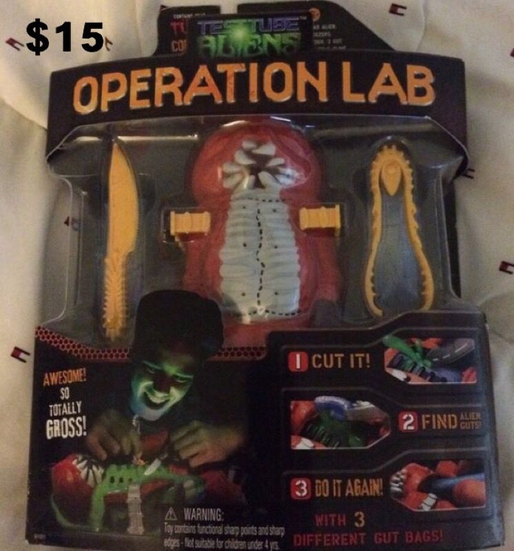Wild Planet Test Tube Aliens (Tuth) Operation Lab Dissection Kit New