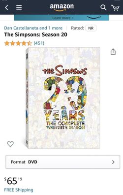 The Simpsons 20 years the complete twentieth season DVDs