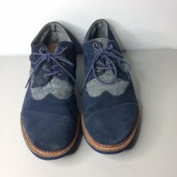 Toms Blue Lace Up Shoes Men Sz 11