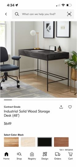 West Elm Industrial Standard Storage Desk