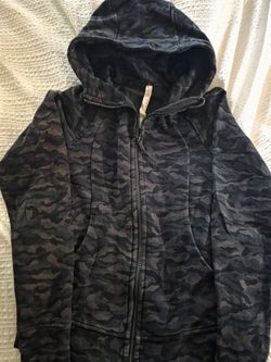 Lululemon Camo Zip-Up Hoodie