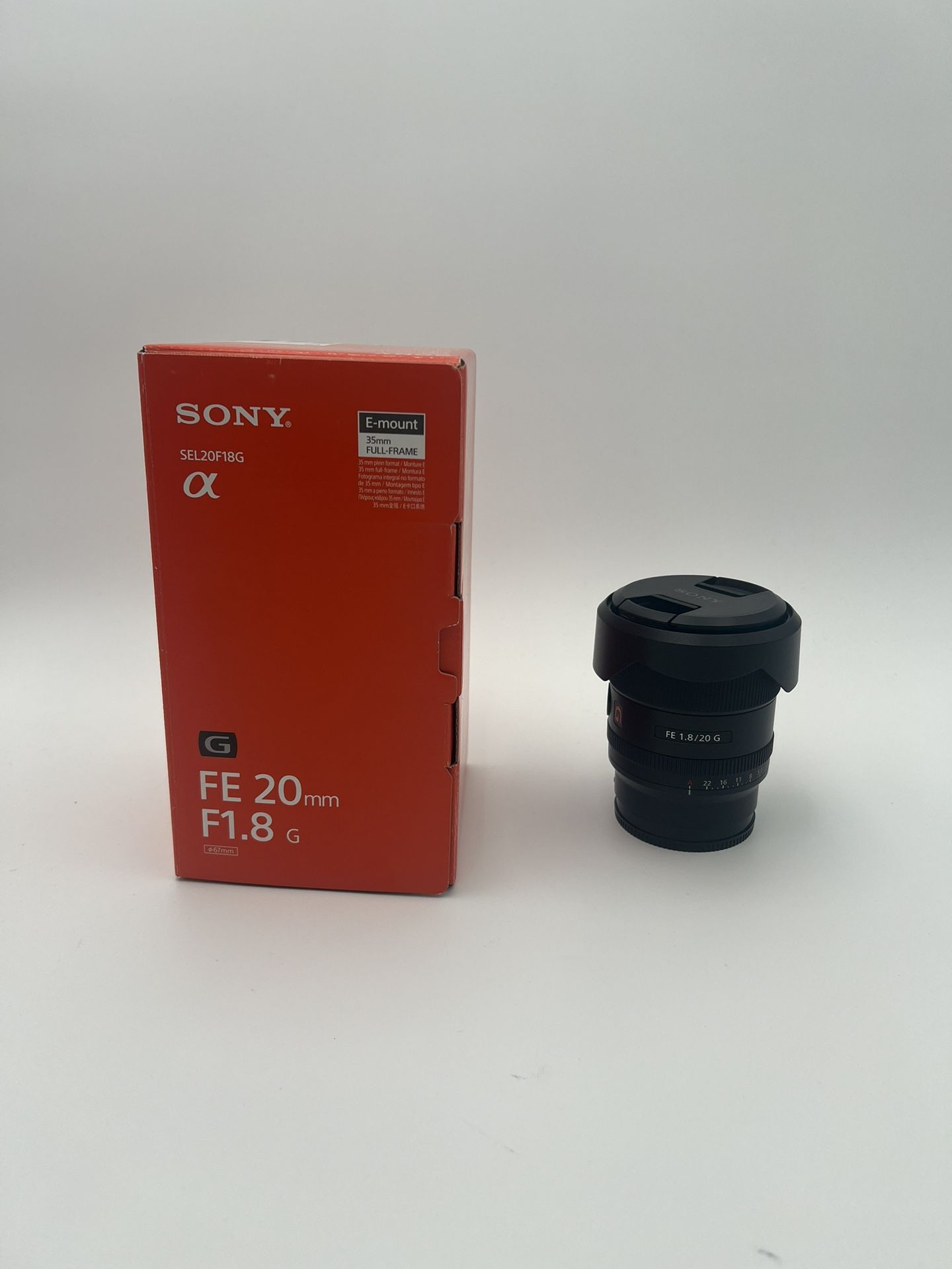 Sony 20mm f1.8 E Mount Lens FE