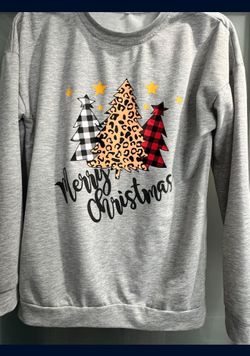 Ladies Christmas Sweatshirt Size Medium