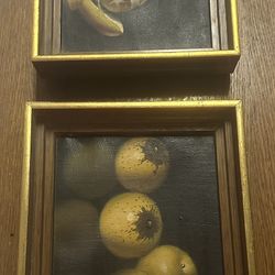 Vintage J. Ros Oil Paintings