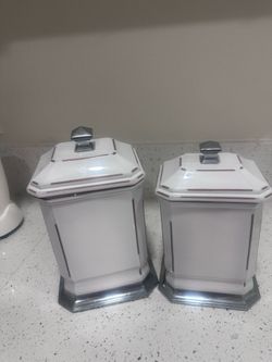 Decorative kitchen storage jar containers