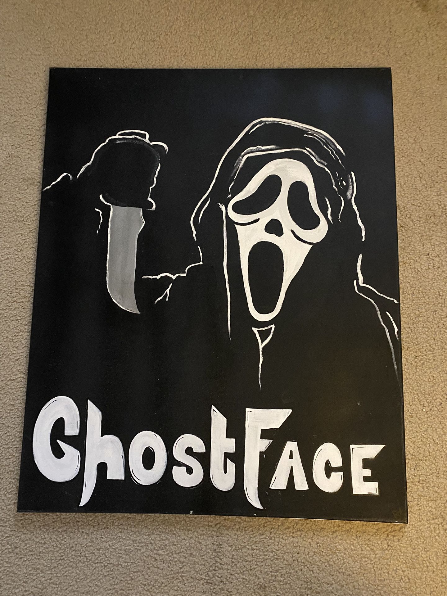 “Ghost Face” Wall Decor canvas art