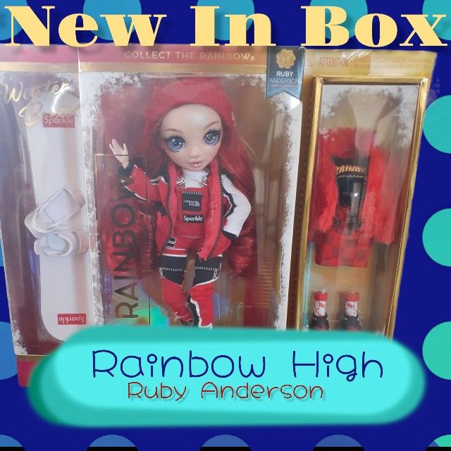 NIB RAINBOW HIGH Winter Break Ruby Anderson