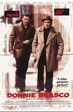 Donnie Brasco Movie Poster 24 x 36 Inches Full Sized Print Plexiglass Framed & Ready for Display