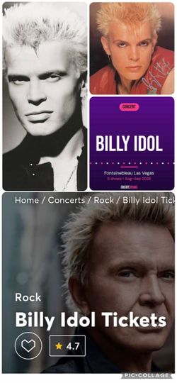 Billy Idol Concert Tickets Fontainebleau