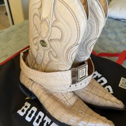 BOTAS de Cocodrilo PIEL ORIGINAL con cinturon 