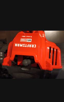 CRAFTSMAN WS2200 25-cc 2-Cycle 17-in Straight Shaft Gas String Trimmer with Attachment Capable and Edger Capable