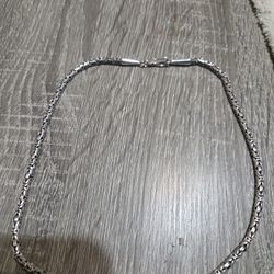 Silver byzantine necklace