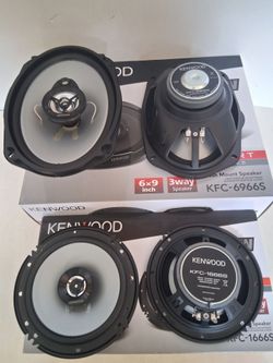 KENWOOD 1 PAIR 6.5 INCH 2 WAY 300 WATTS & 1 PAIR 6×9 3 WAY 400 WATTS CAR SPEAKER