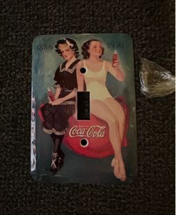 #70 Coca-Cola Vintage 50th Anniversary Style Light Switch Cover