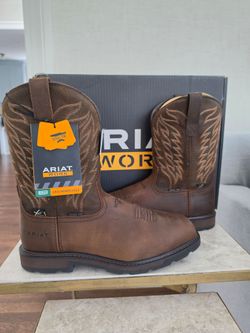 New Ariat Work Boots Size 10.5EE steel toe and metguard