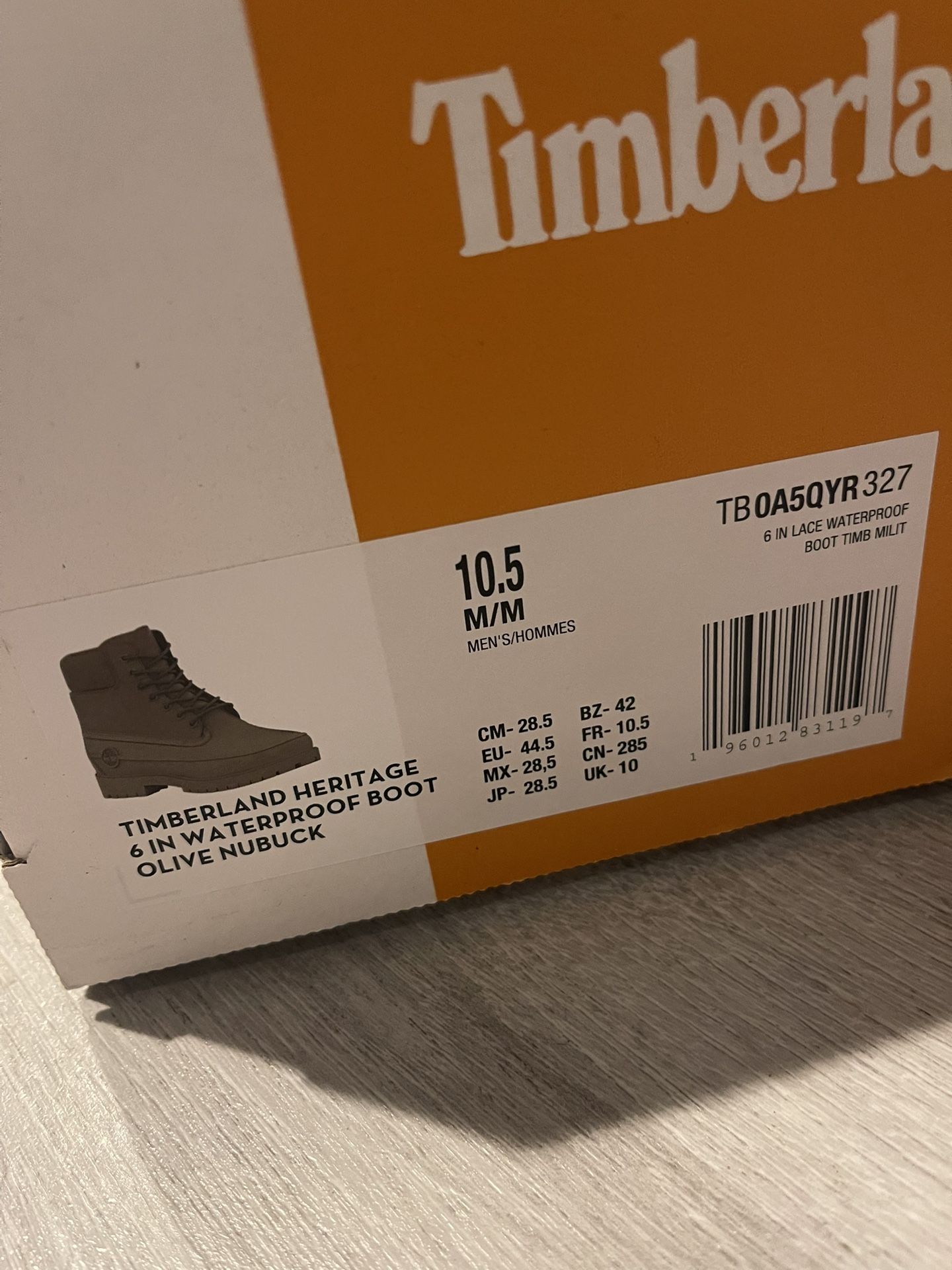 Timberland Heritage 6 In Waterproof Boot OLIVE NUBUCK