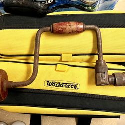 VINTAGE BIT BRACE HAND CRANK DRILL