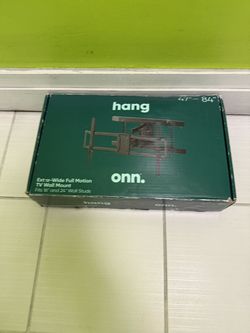 onn. Extra-Wide Full Motion TV Wall Mount for 47 to 84 Inch TVs