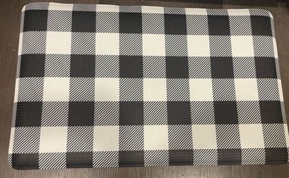 Plaid Kitchen Mat - OBO