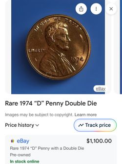 1974D double die penny