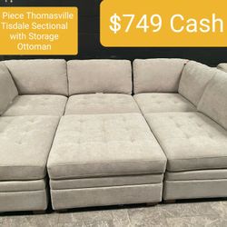 Modular Sectional Couch Sofa With Ottoman 