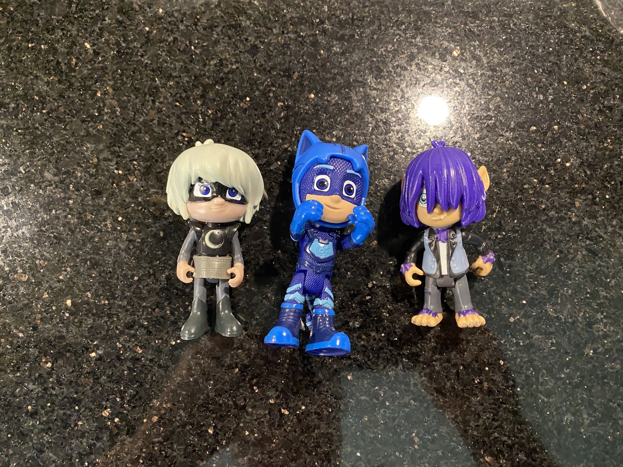 3 PJ Masks Action Figures Grey Luna Girl, Catboy & Kevin by Just Play