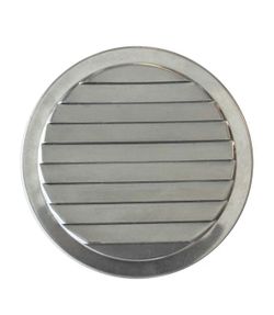 4” Round Aluminum Louvered Vent Cap Exhaust  Air Vent Cover Grille (2 pieces)