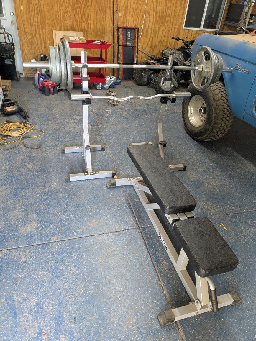 Olympic Weights Bench Squat Rack