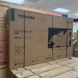 75” TOSHIBA 4K HDR AMART FIRE TV