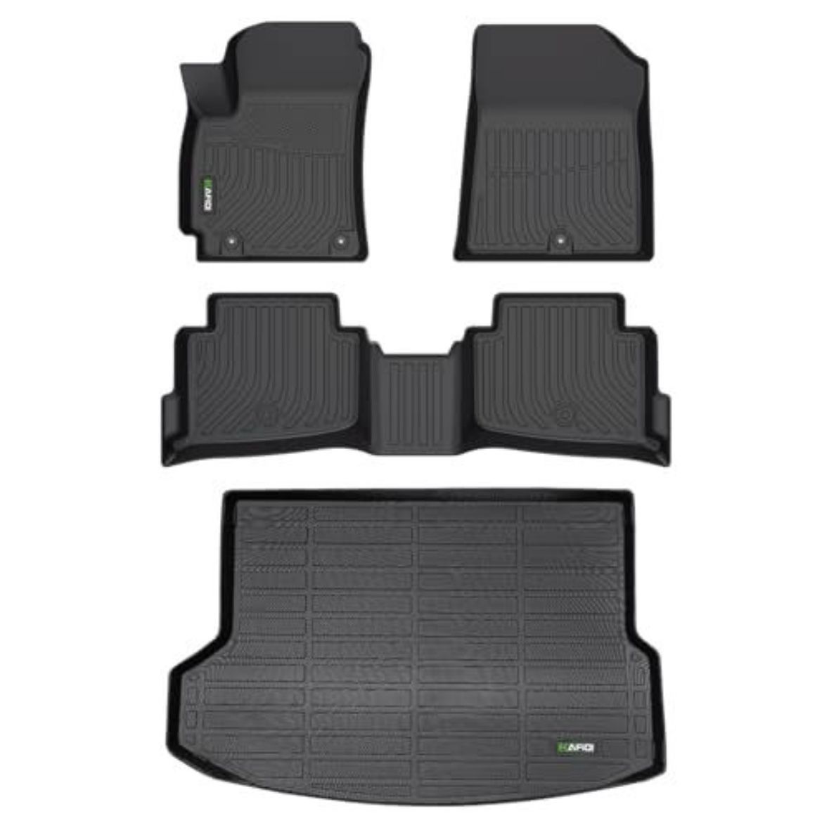 Floor Mats & Cargo Liner Set Fit for Kia Seltos 2020-2023 All Weather Protection TPE Anti-Slip